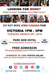 Victoria Job Fair – March 20th,  2019